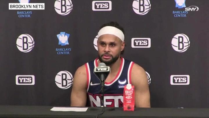 Nets vs Magic: Patty Mills on great effort in loss, Kyrie Irving returning | Nets Post Game