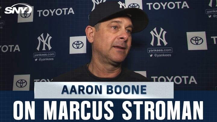 Aaron Boone discusses Marcus Stroman's starter comments, possible six-man rotation.