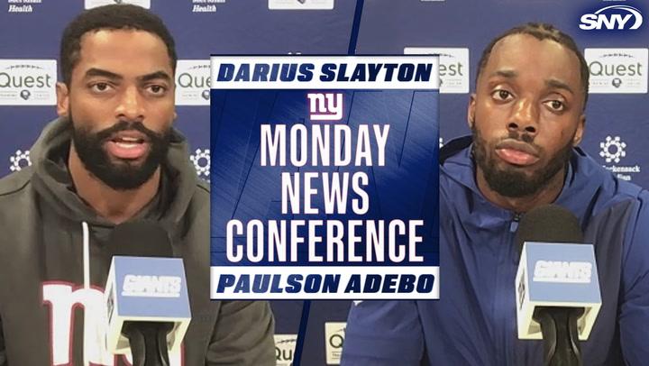 Darius Slayton, Paulson Adebo look ahead to Giants' Week 2 matchup vs. Cowboys after disappointing season opener
