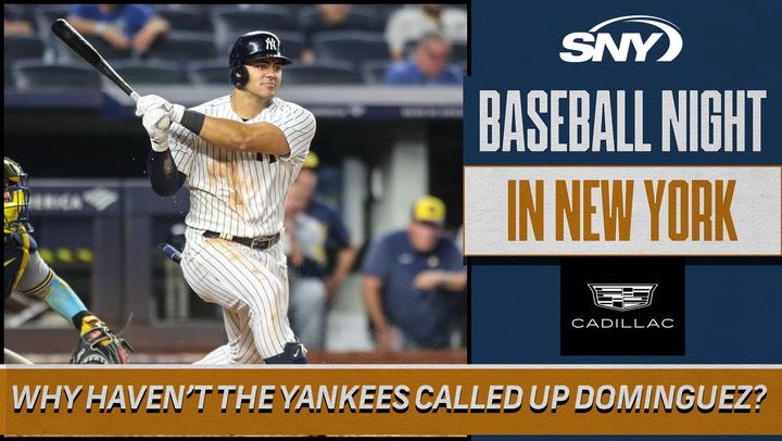 Baseball Night in NY discusses why the Yankees haven't called up Jasson Dominguez, with Sal Licata asking Andy Martino.