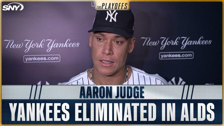 Aaron Judge on Yankees ALDS elimination: 'We didn't do our job, didn't finish the goal'
