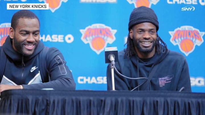 Knicks vs Rockets: Alec Burks & Nerlens Noel on big home win, 106-99 | Knicks Post Game