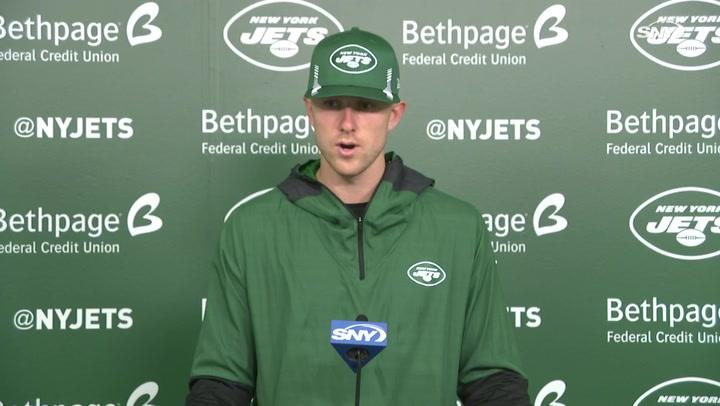 Jets QB Mike White on first NFL start, how Zach Wilson is helping | Jets News Conference