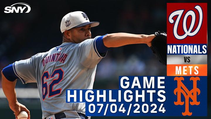 Mets vs Nationals (7/04/2024) | NY Mets Highlights