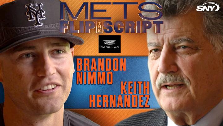 Former Mets star Keith Hernandez and current Mets outfielder Brandon Nimmo interview each other at Citi Field | Mets Flip the Script