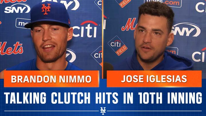 Brandon Nimmo and Jose Iglesias talk big hits, whirlwind events, Mets' team effort in 7-2 win over Nationals