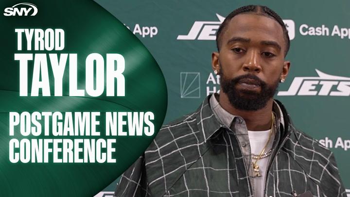 Tyrod Taylor at Jets postgame news conference.