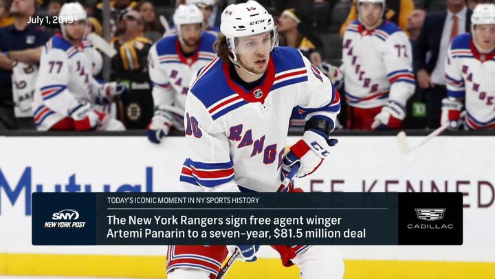 Artemi Panarin joins the NY Rangers 5 years ago today