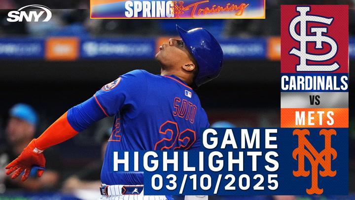 Mets vs Cardinals (3/10/25) | Juan Soto, Mark Vientos, Luis Torrens | Mets Highlights