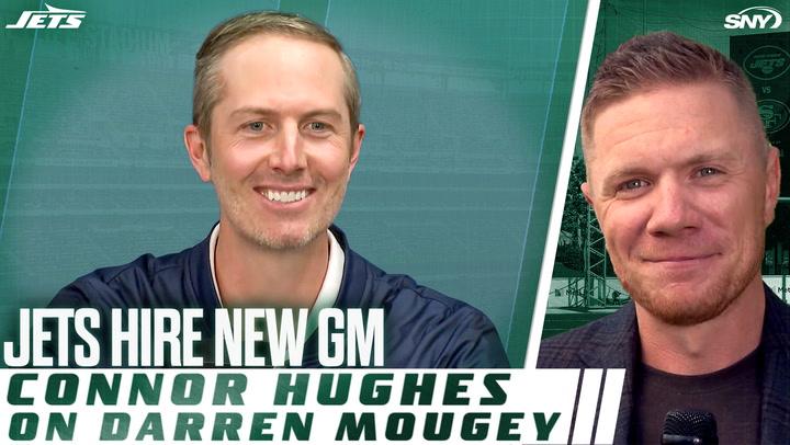 Connor Hughes discusses Darren Mougey's hiring as Jets' GM; Mougey was Broncos' assistant GM.