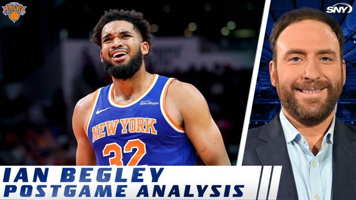 Knicks player frustrated during 109-97 loss; NBA Insider Ian Begley analyzes team's depth issues.