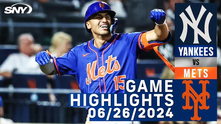 Mets vs Yankees (6/26/2024) | NY Mets Highlights