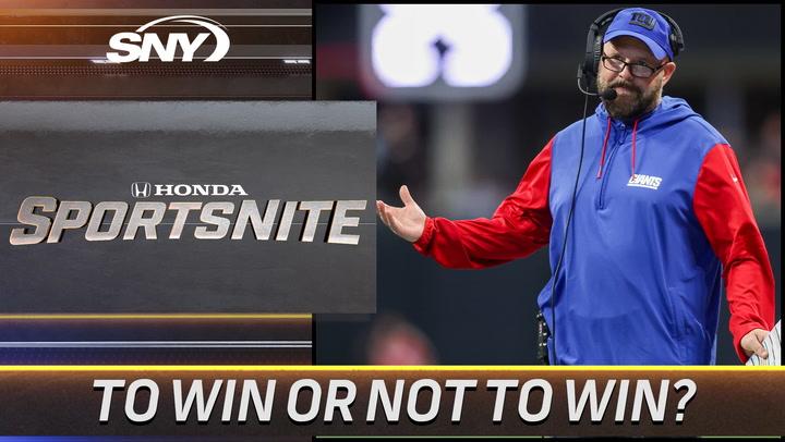 SNY's SportsNite discusses Giants' dilemma vs Colts: win at home or focus on draft pick?