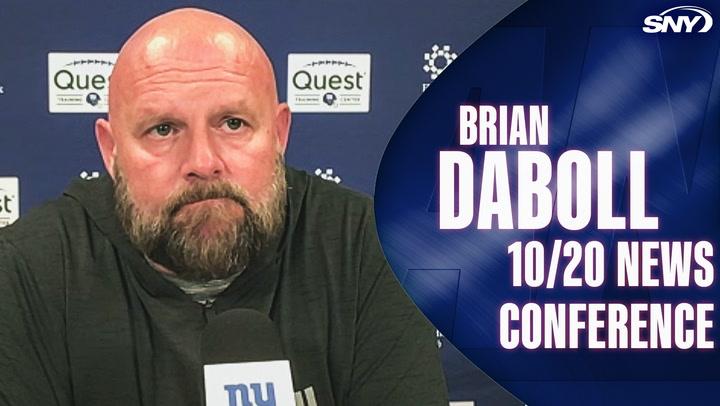 Brian Daboll at Giants 10/20 news conference