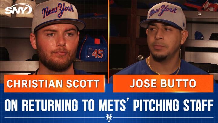 Christian Scott, Jose Butto talk re-joining distressed Mets' pitching staff at key juncture