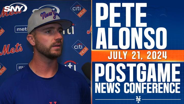Pete Alonso postgame interview.