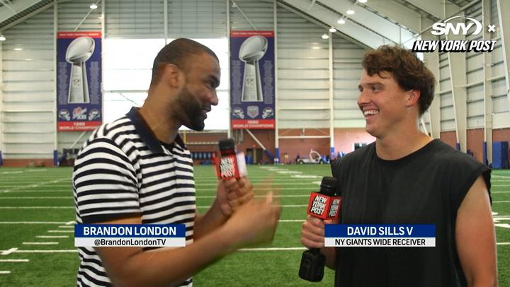 Giants WR David Sills discusses 2022 training camp surge, confidence