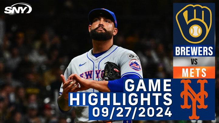 Mets vs Brewers (9/27/2024) | NY Mets Highlights