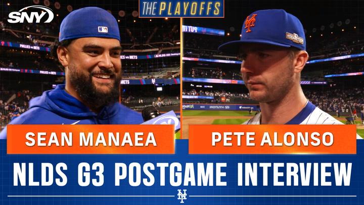 Pete Alonso and Sean Manaea on what worked for Mets in Game 3 NLDS win over Phillies