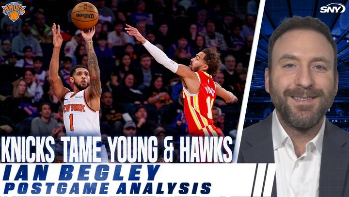 NBA Insider analyzes Knicks' win over Hawks; defense stifled Young. Towns returns post-injury.