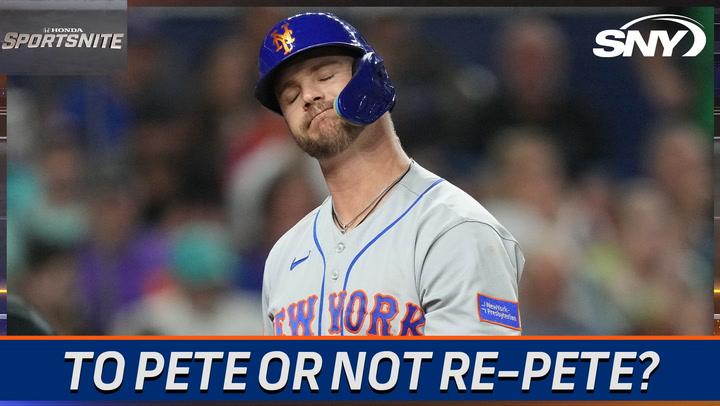 Pete Alonso going from Polar Bear to Halo? | SportsNite