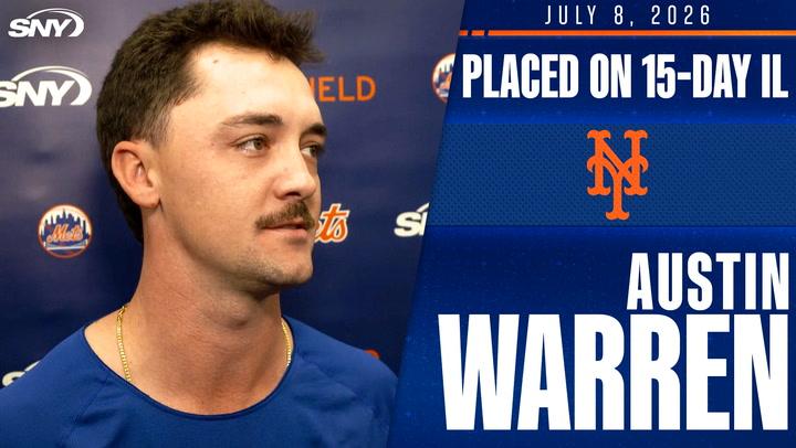 Austin Warren's level of concern 'definitely a ten' after being placed on 15-day injured list with forearm tightness