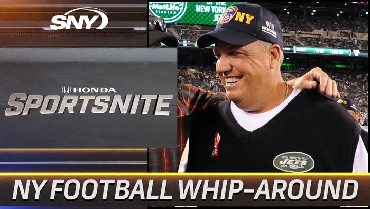 SportsNite: Willie Colon on Jets' Joe Douglas firing, Rex Ryan rumors, and Giants QB issues.