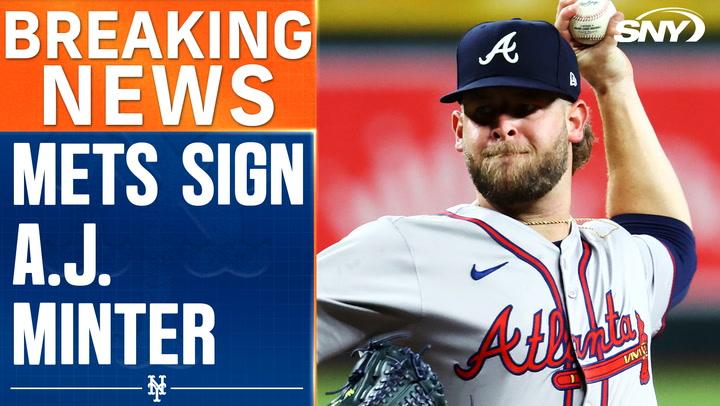 Mets sign A.J. Minter to a two-year deal to improve their bullpen