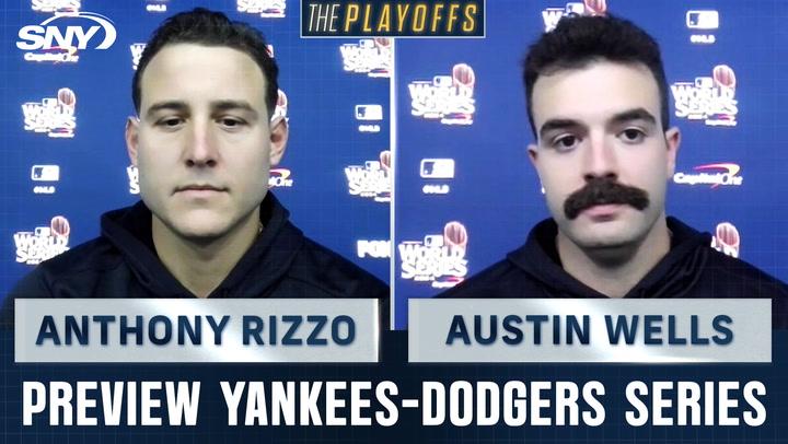 Anthony Rizzo and Austin Wells discuss how playing in New York prepared them for the Yankees-Dodgers World Series.