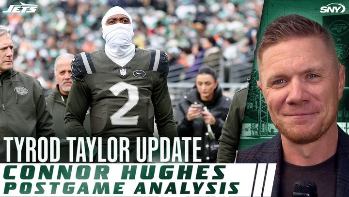 Tyrod Taylor update and Connor Hughes postgame analysis for the Jets.