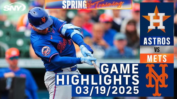 Mets vs Astros (3/19/25) | Juan Soto, Pete Alonso | Mets Highlights