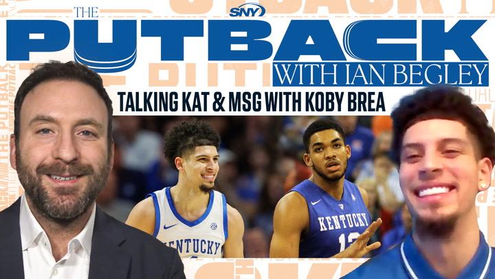 Alt text: "Koby Brea talks looking up to Karl-Anthony Towns and playing MSG for first time on The Putback."