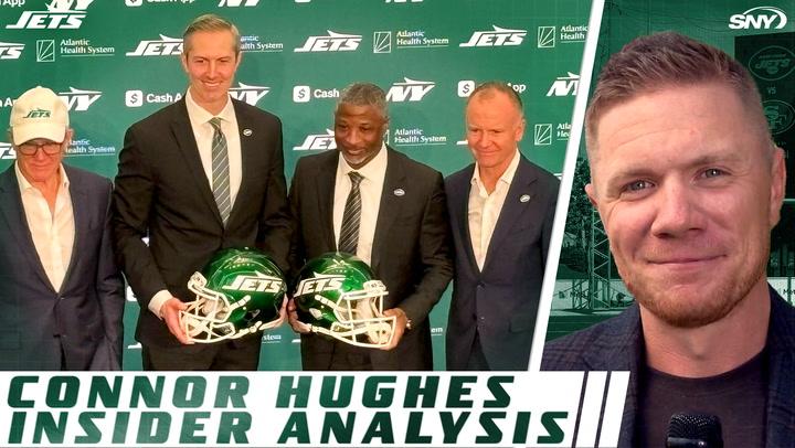 Jets press conference with Aaron Glenn, Darren Mougey, and Connor Hughes' insider analysis.