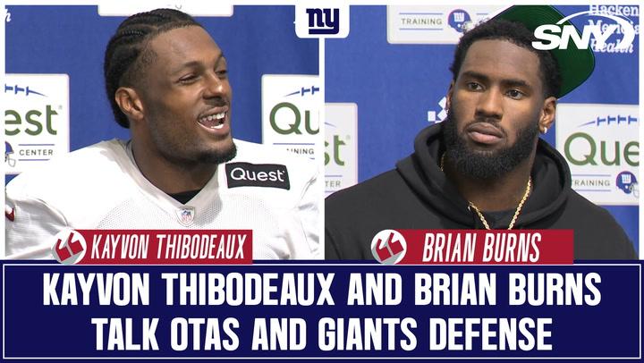 Kayvon Thibodeaux and Brian Burns preview working together on Giants D-Line