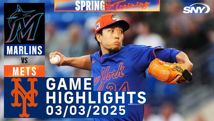 Mets vs Marlins (3/3/25) | Kodai Senga, David Peterson | Mets Highlights