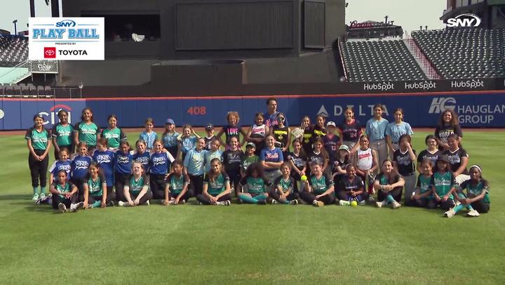 SNY Play Ball and the Mets host all-girls baseball clinic at Citi Field 