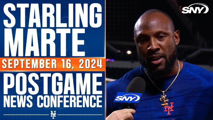 Starling Marte talks walk-off hit in Mets' 2-1 win over Washington