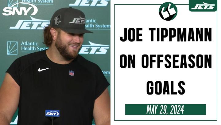 Joe Tippmann on learning from Aaron Rodgers, becoming a leader for Jets offensive line