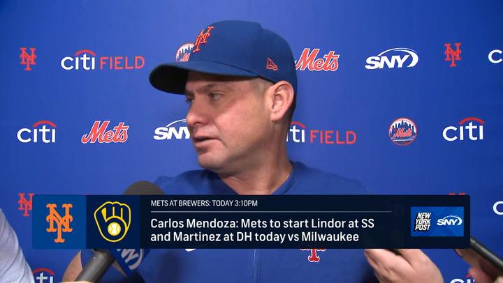 Lindor back for Mets as they hope to pop corks by EOD Sunday