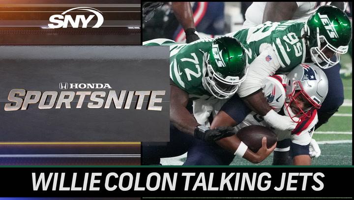 Willie Colon comments on the Jets defense, Olu Fashanu and the team's questionable scheduling decision | SportsNite