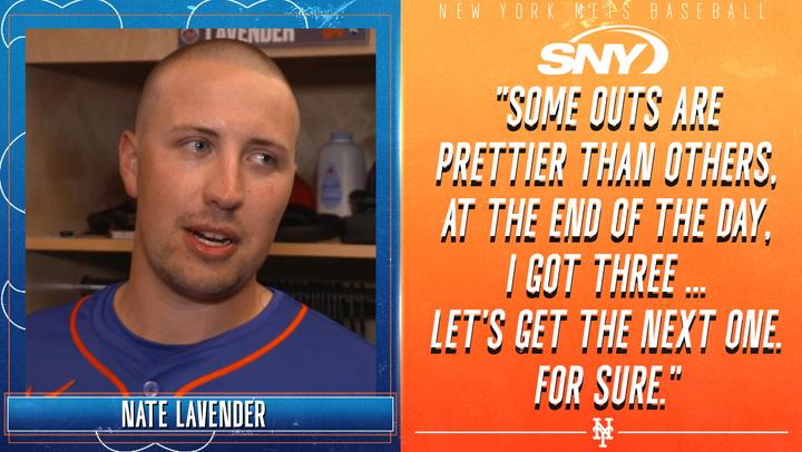 Nate Lavender talks striking out the side in Spring Training opener for the Mets