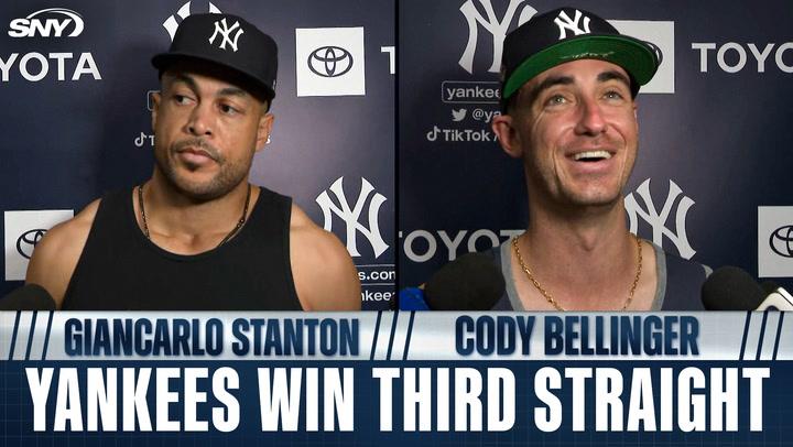 Giancarlo Stanton and Cody Bellinger on Yankees 5-1 win over the Nationals