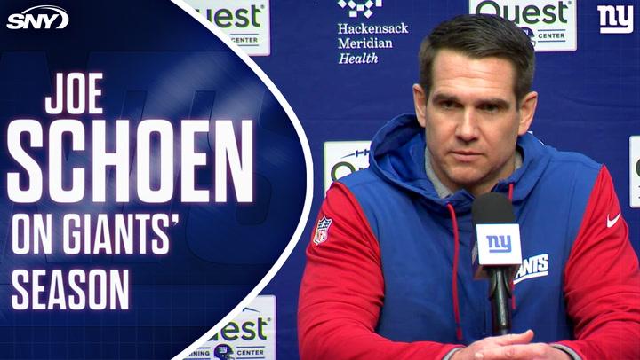 Joe Schoen discusses Giants' offseason plans and Shedeur Sanders' draft prospects.