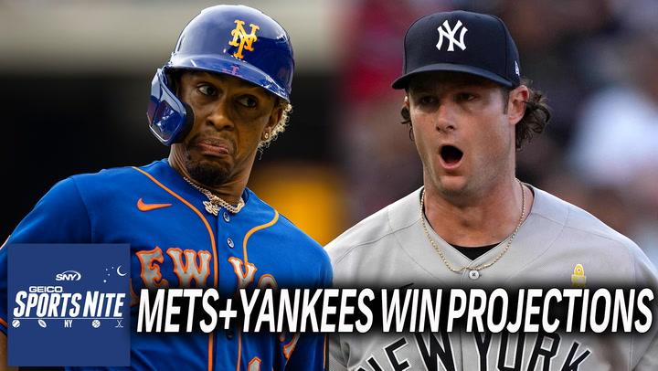 Reacting to Mets & Yankees 2022 win projections | Home Schooled | SportsNite