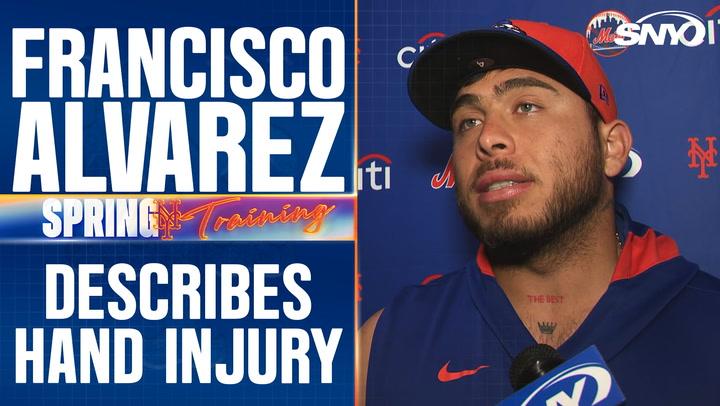 Francisco Alvarez describes hand injury and when he hopes to be back with Mets