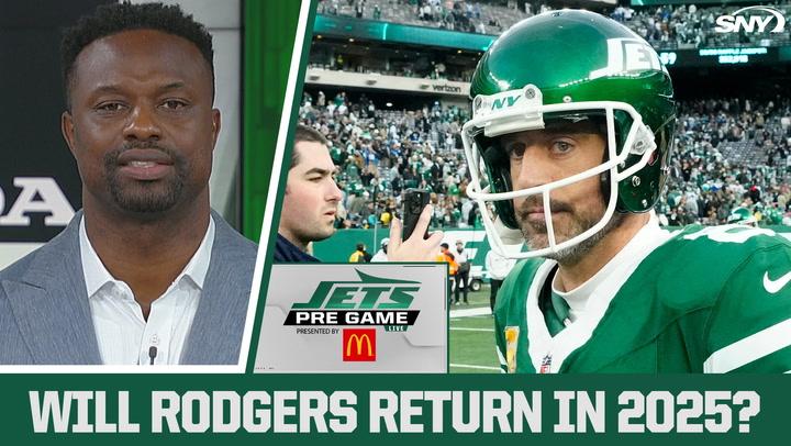 Bart Scott and others on SNY discuss Aaron Rodgers’ potential return to the Jets in 2025.