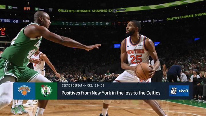 Jonathan Macri reacts to Knicks' 132-109 loss to Celtics, discusses improvements needed.