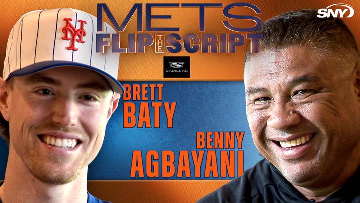 Brett Baty and Benny Agbayani featured for Mets "Flip the Script" on SNY.
