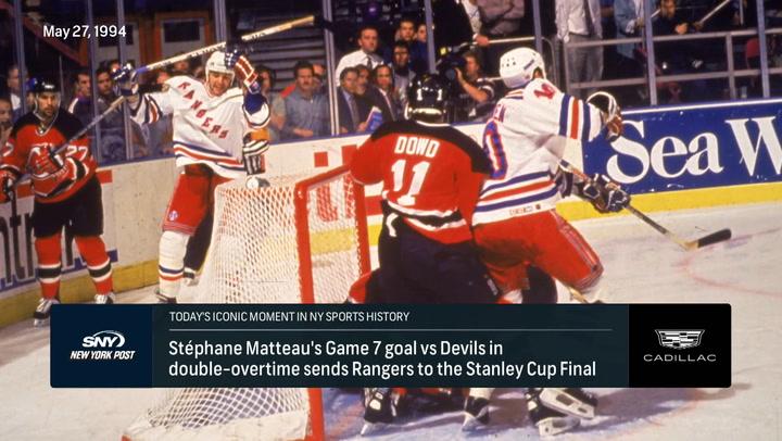 Stephane Matteau scores double OT goal to send Rangers to the Stanley Cup Final on this iconic day in NY sports history