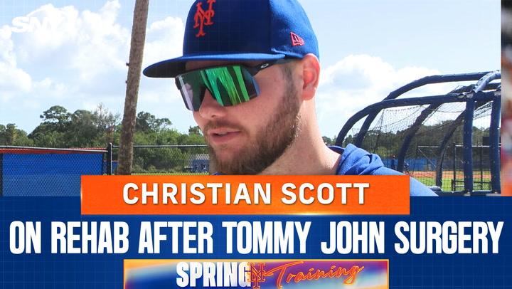 Mets righthander Christian Scott comments on progress after having Tommy John surgery